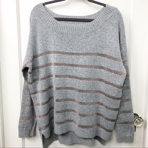 Lane Bryant Metallic Strip Sweater 14/16
